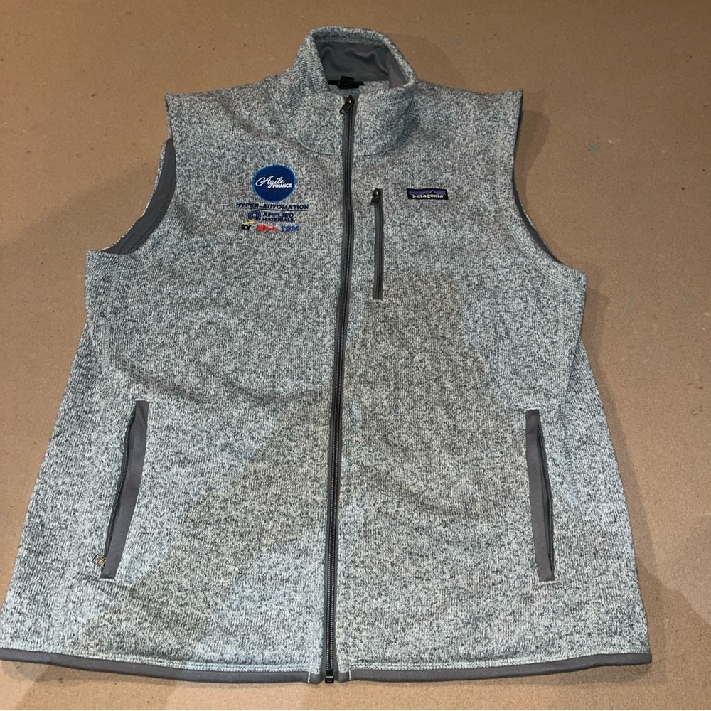 Patagonia Heather Gray Fleece Vest
